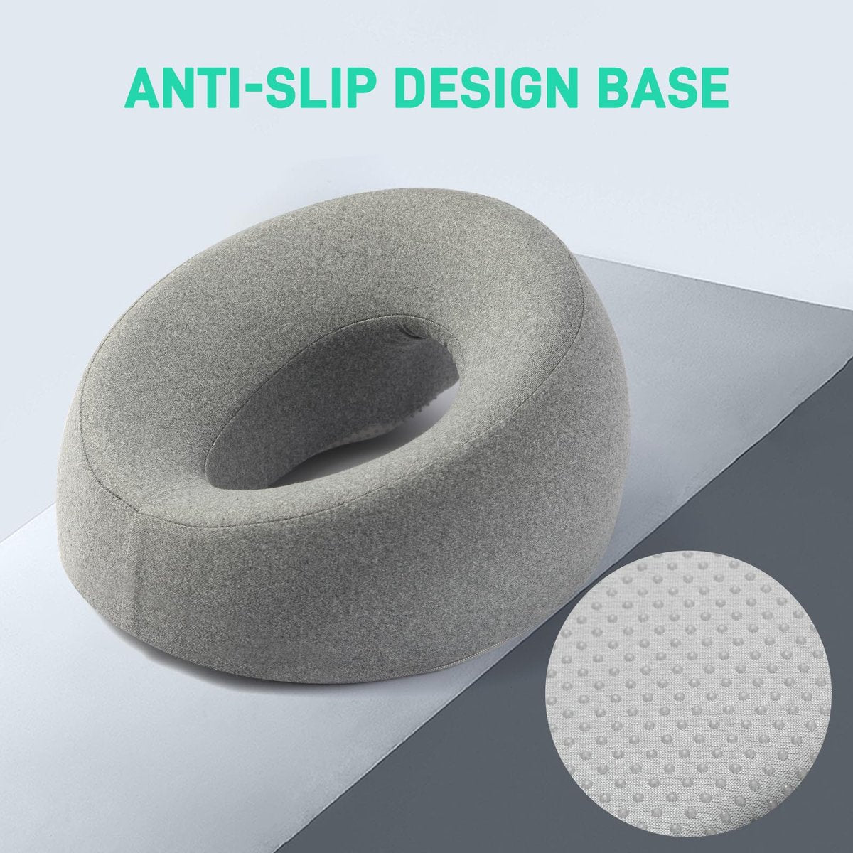 DabaTag Face Down Pillow Massage Headrest for Bed - Comfort Face Pillow for Stomach Sleeping, Face Cradle, Post-Surgery Recovery (Gray) - görsel 14