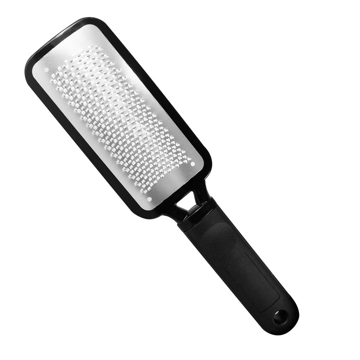 OHOO Stainless Steel Foot File Callus Remover – Professional Pedicure Scrubber for Dead Skin, Cracked Heels, and Foot Care (Black, 1 Count) - görsel 1