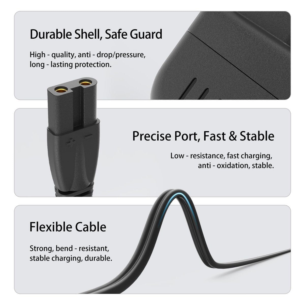 Replacement Charger Cord for Oneisall Low Noise Dog Clippers - Compatible with SUPRENT Hair Clippers & Pet Hair Clipper Shaver - görsel 7