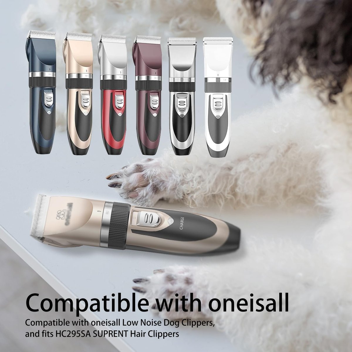 Replacement Charger Cord for Oneisall Low Noise Dog Clippers - Compatible with SUPRENT Hair Clippers & Pet Hair Clipper Shaver - görsel 3
