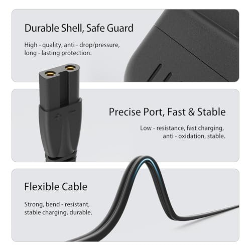 Replacement Charger Cord for Oneisall Low Noise Dog Clippers - Compatible with SUPRENT Hair Clippers & Pet Hair Clipper Shaver - görsel 8
