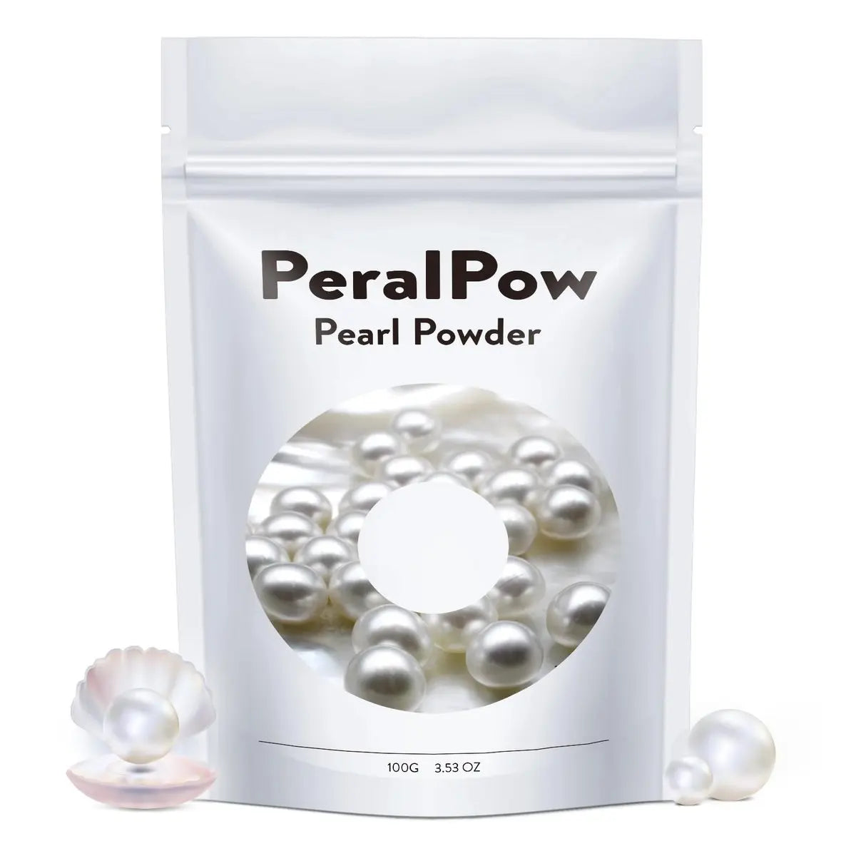 Peralpow Organic Pearl Powder 100g - 100% Natural DIY Skincare for Anti-Aging, Minimize Pores, Soothe Skin (3.52 oz) Avelisse