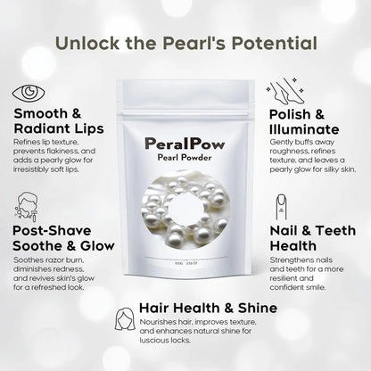 Peralpow Organic Pearl Powder 100g - 100% Natural DIY Skincare for Anti-Aging, Minimize Pores, Soothe Skin (3.52 oz) Avelisse