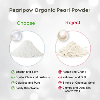 Peralpow Organic Pearl Powder 100g - 100% Natural DIY Skincare for Anti-Aging, Minimize Pores, Soothe Skin (3.52 oz) Avelisse