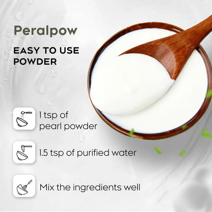 Peralpow Organic Pearl Powder 100g - 100% Natural DIY Skincare for Anti-Aging, Minimize Pores, Soothe Skin (3.52 oz) Avelisse