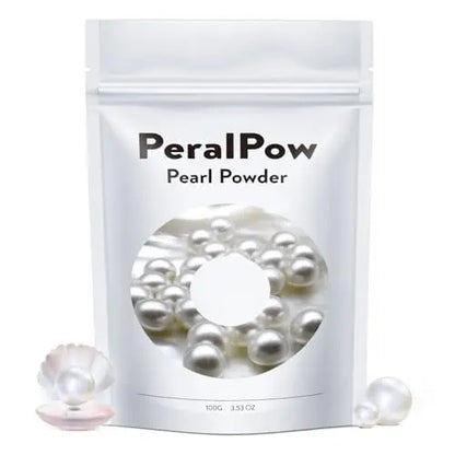 Peralpow Organic Pearl Powder 100g - 100% Natural DIY Skincare for Anti-Aging, Minimize Pores, Soothe Skin (3.52 oz) Avelisse