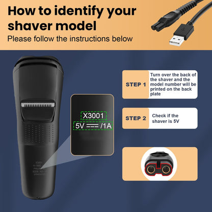 BENSN 5V Charger for Philips Norelco Shaver Series 2000 3000 5000 7000 9000, Charging Cord Fit for Phillips Wet & Dry Electric Shaver 2400 3900 5400 7200 5000X i9000 Series Trimmer Power Adapter