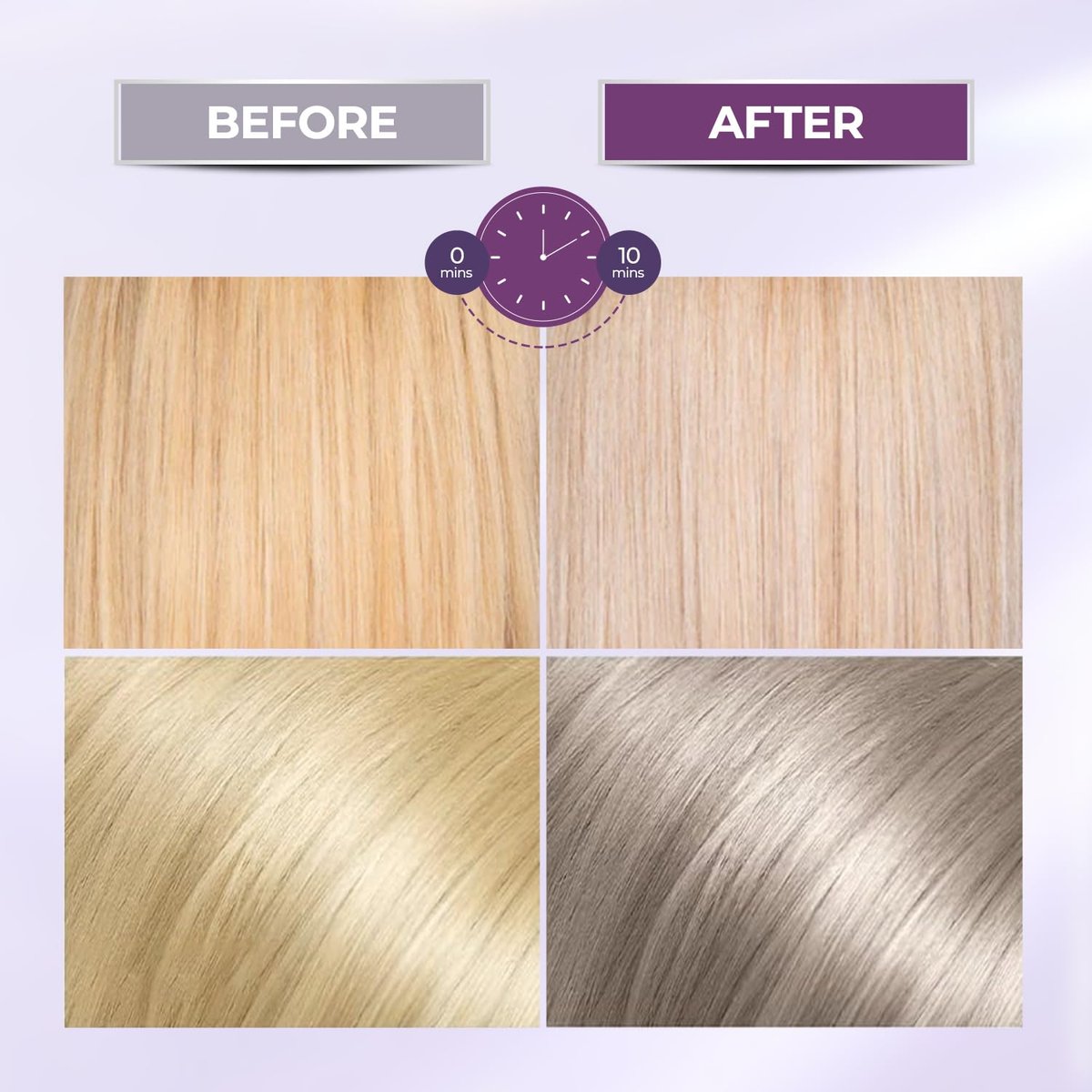 Karseell Purple Hair Mask 3.38 fl oz - Neutralizes Brass & Yellow Tones for Blonde, Silver, Gray & Highlighted Hair - görsel 13