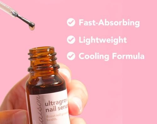 Liaison UltraGrow Nail Serum – Strengthen Weak, Brittle Nails with Keratin Complex, Olive Oil & Vitamin E | Dermatologist-Tested Avelisse