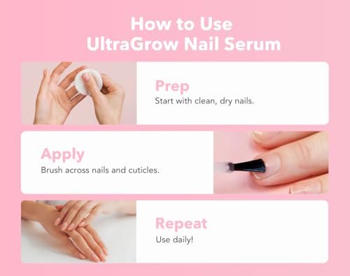 Liaison UltraGrow Nail Serum – Strengthen Weak, Brittle Nails with Keratin Complex, Olive Oil & Vitamin E | Dermatologist-Tested Avelisse