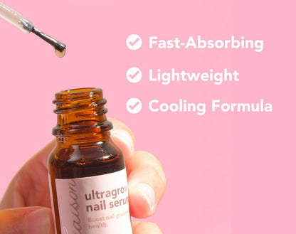Liaison UltraGrow Nail Serum – Strengthen Weak, Brittle Nails with Keratin Complex, Olive Oil & Vitamin E | Dermatologist-Tested Avelisse