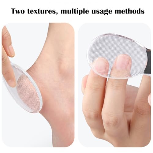 MR LION Nano Foot File - Portable Glass Callus Remover for Dead Skin, Cracked Heels, Wet & Dry Use - Transparent White, 1 Pack - görsel 4