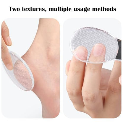 MR LION Nano Foot File - Portable Glass Callus Remover for Dead Skin, Cracked Heels, Wet & Dry Use - Transparent White, 1 Pack