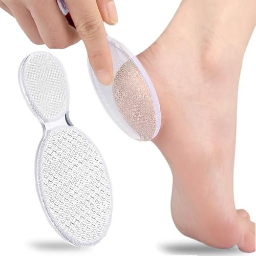 MR LION Nano Foot File - Portable Glass Callus Remover for Dead Skin, Cracked Heels, Wet & Dry Use - Transparent White, 1 Pack - görsel 2