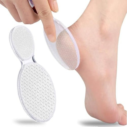 MR LION Nano Foot File - Portable Glass Callus Remover for Dead Skin, Cracked Heels, Wet & Dry Use - Transparent White, 1 Pack