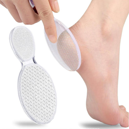MR LION Nano Foot File - Portable Glass Callus Remover for Dead Skin, Cracked Heels, Wet & Dry Use - Transparent White, 1 Pack