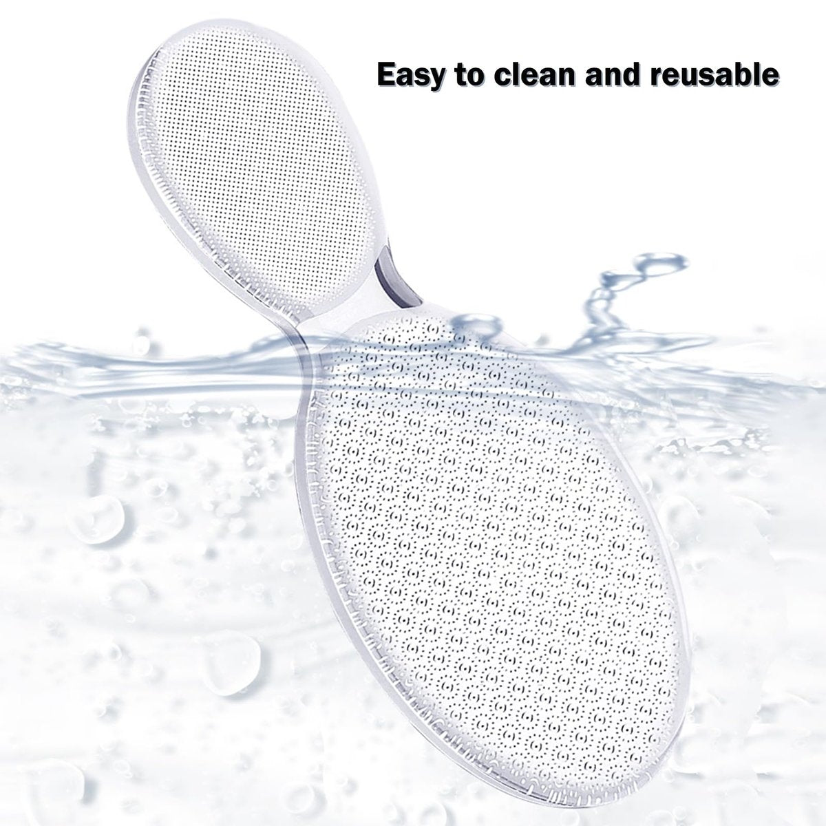 MR LION Nano Foot File - Portable Glass Callus Remover for Dead Skin, Cracked Heels, Wet & Dry Use - Transparent White, 1 Pack - görsel 9
