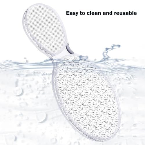 MR LION Nano Foot File - Portable Glass Callus Remover for Dead Skin, Cracked Heels, Wet & Dry Use - Transparent White, 1 Pack - görsel 10