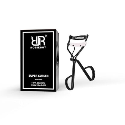 Rosiesst Super Eye Lash Curler with Built-in Comb – Long Lasting Curl, Stainless Steel, Lightweight & Durable