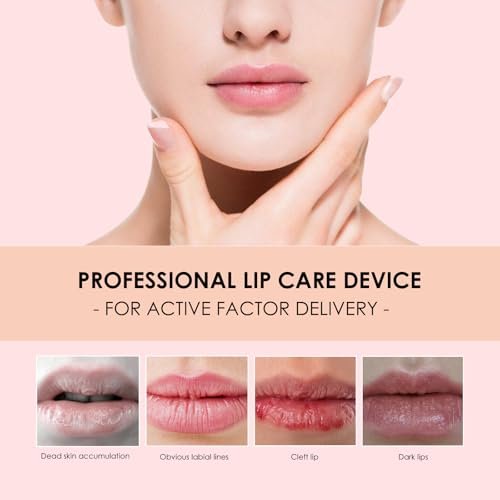 TIDEWISH Derma Roller with Liquid Reservoir Serum Applicator for Lips, Skin, Hair, Wrinkles - 105 Titanium Needles 0.25 mm, Pink Avelisse