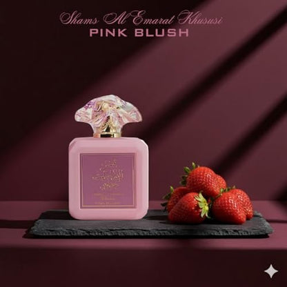 Ard al Zaafaran Pink Blush Shams Al Emarat Khususi Eau de Parfum for Women - 100 ml (3.4 oz) Romantic & Sweet Arabian Perfume