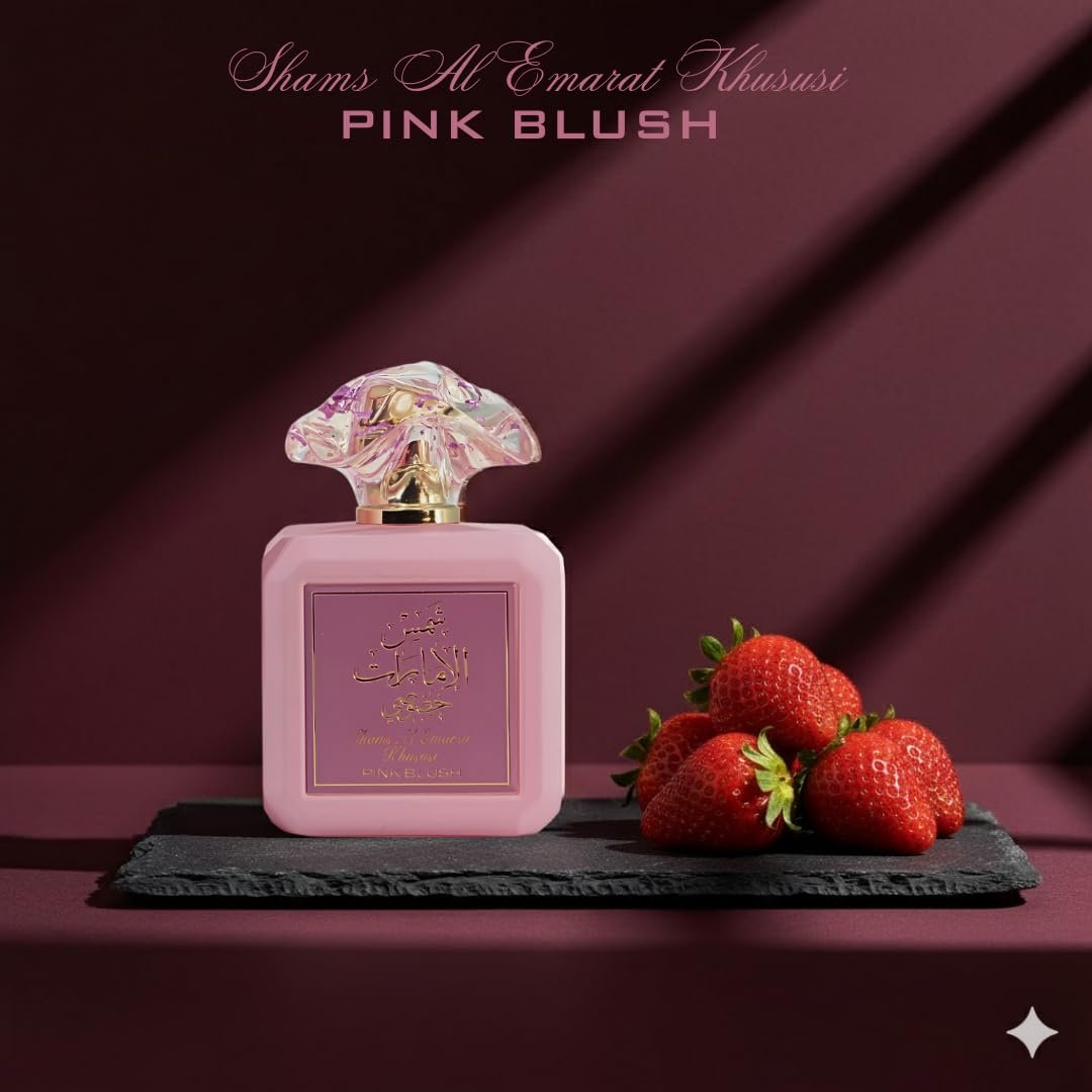 Ard al Zaafaran Pink Blush Shams Al Emarat Khususi Eau de Parfum for Women - 100 ml (3.4 oz) Romantic & Sweet Arabian Perfume - görsel 13