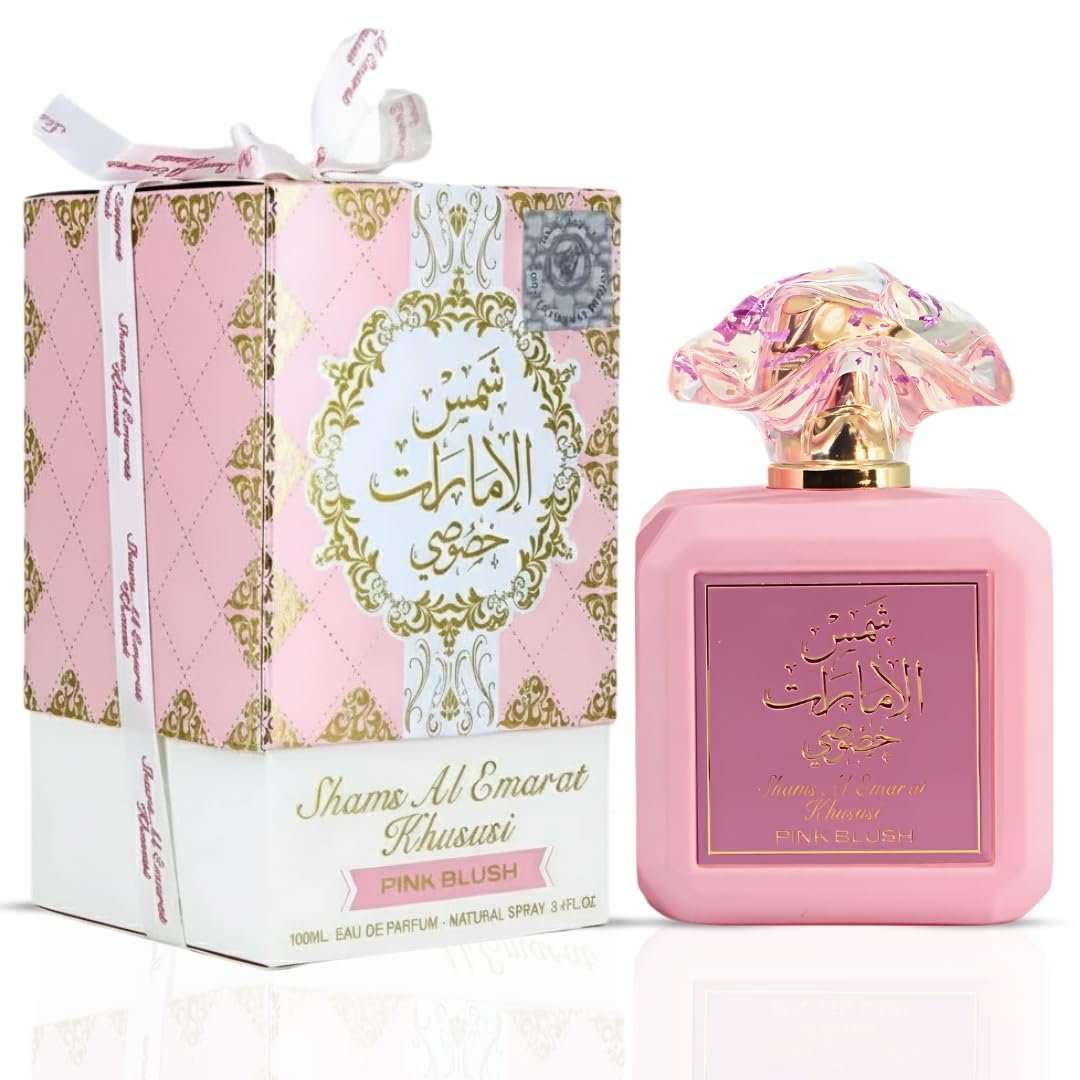Ard al Zaafaran Pink Blush Shams Al Emarat Khususi Eau de Parfum for Women - 100 ml (3.4 oz) Romantic & Sweet Arabian Perfume - görsel 3