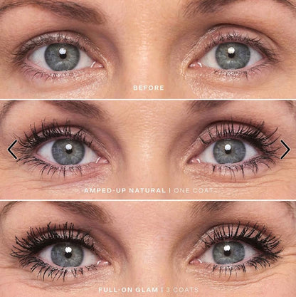 Tower Two Eight Triple-Wave Volumizing Mascara - Vegan, Water-Resistant, Lengthening & Defining Mascara in Rich Espresso Brown