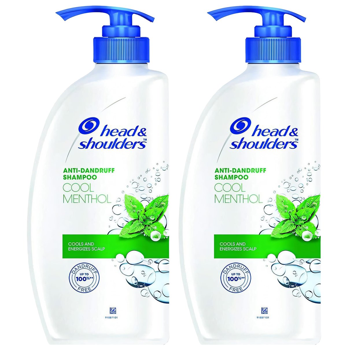 Head & Shoulders Anti Dandruff Shampoo, Cool Menthol Scent, 22 oz Pump Bottles (Pack of 2) - Daily Scalp Care for All Hair Types Avelisse