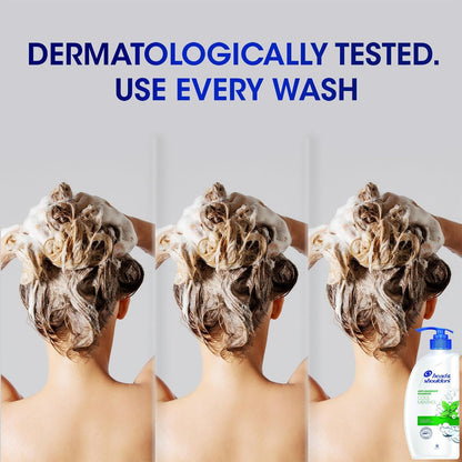 Head & Shoulders Anti Dandruff Shampoo, Cool Menthol Scent, 22 oz Pump Bottles (Pack of 2) - Daily Scalp Care for All Hair Types Avelisse