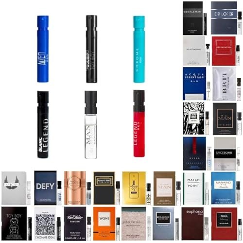 Men's Cologne Sampler Set - 6 Designer Fragrance Samples for Men - görsel 2