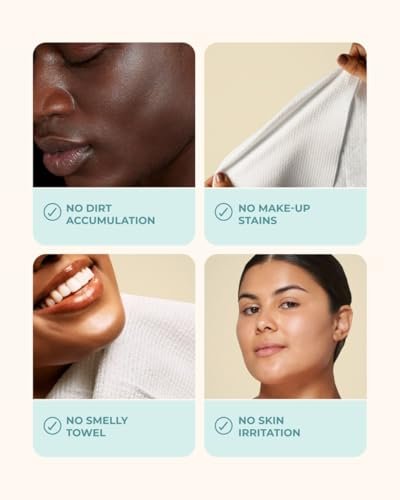 Buttah Skin Disposable Face Towels 50 Count – Extra Thick, Soft, Large Towels for Sensitive Skin, Travel, and Makeup Removal Avelisse