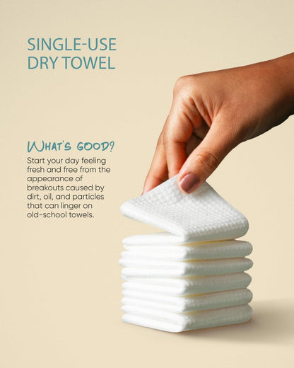 Buttah Skin Disposable Face Towels 50 Count – Extra Thick, Soft, Large Towels for Sensitive Skin, Travel, and Makeup Removal Avelisse