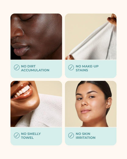 Buttah Skin Disposable Face Towels 50 Count – Extra Thick, Soft, Large Towels for Sensitive Skin, Travel, and Makeup Removal Avelisse