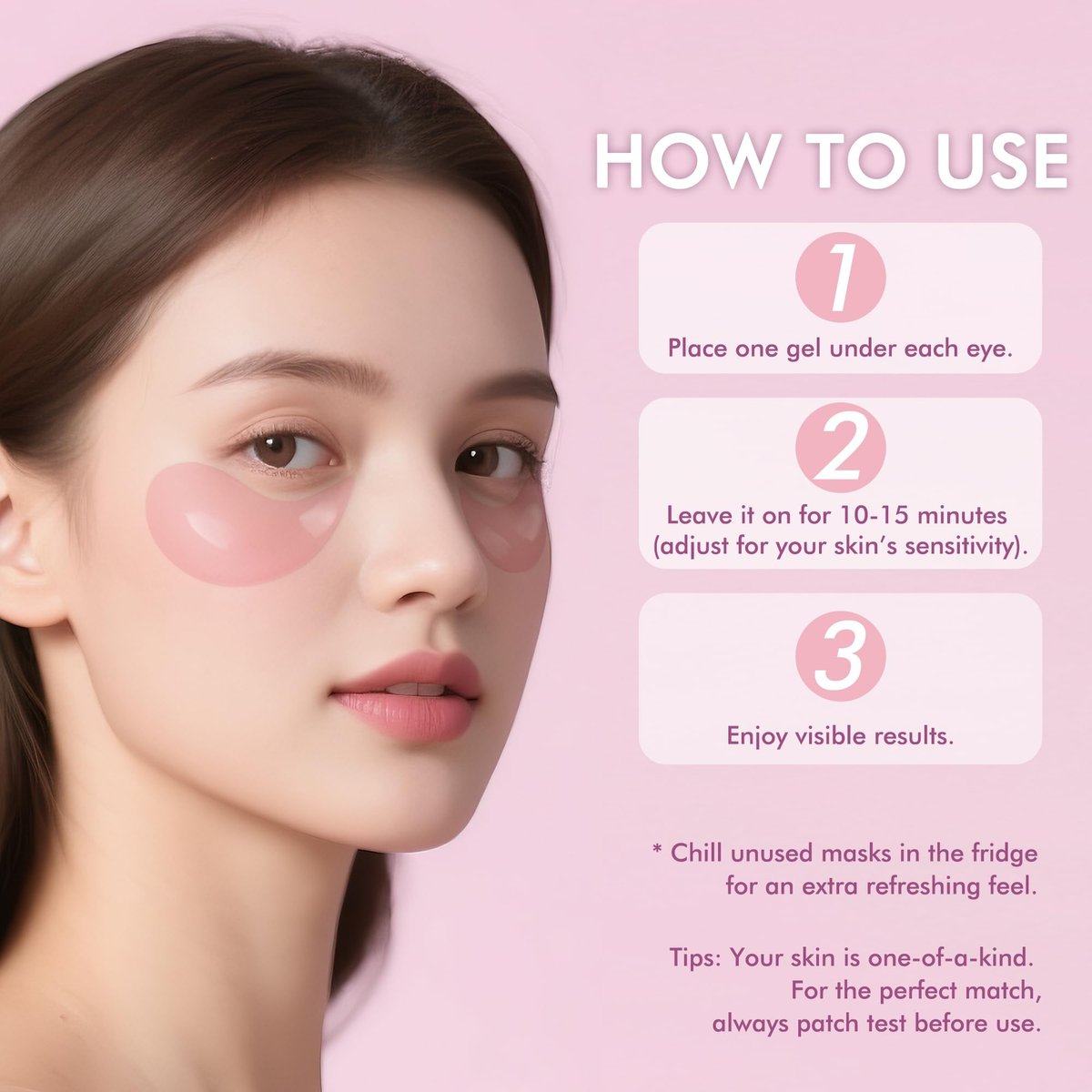 AzLucaky Rose Hydrogel Under Eye Patches – 40 Pairs, Puffy Eyes & Dark Circles Treatment with Hyaluronic Acid & Niacinamide Avelisse