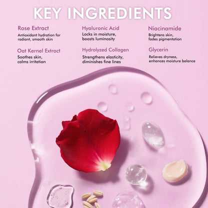 AzLucaky Rose Hydrogel Under Eye Patches – 40 Pairs, Puffy Eyes & Dark Circles Treatment with Hyaluronic Acid & Niacinamide Avelisse