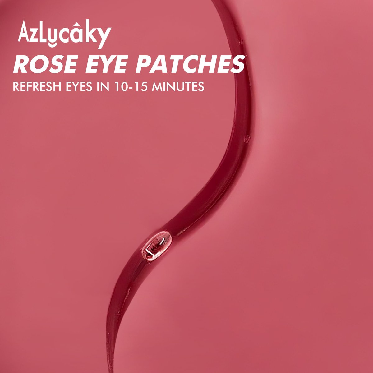 AzLucaky Rose Hydrogel Under Eye Patches – 40 Pairs, Puffy Eyes & Dark Circles Treatment with Hyaluronic Acid & Niacinamide Avelisse