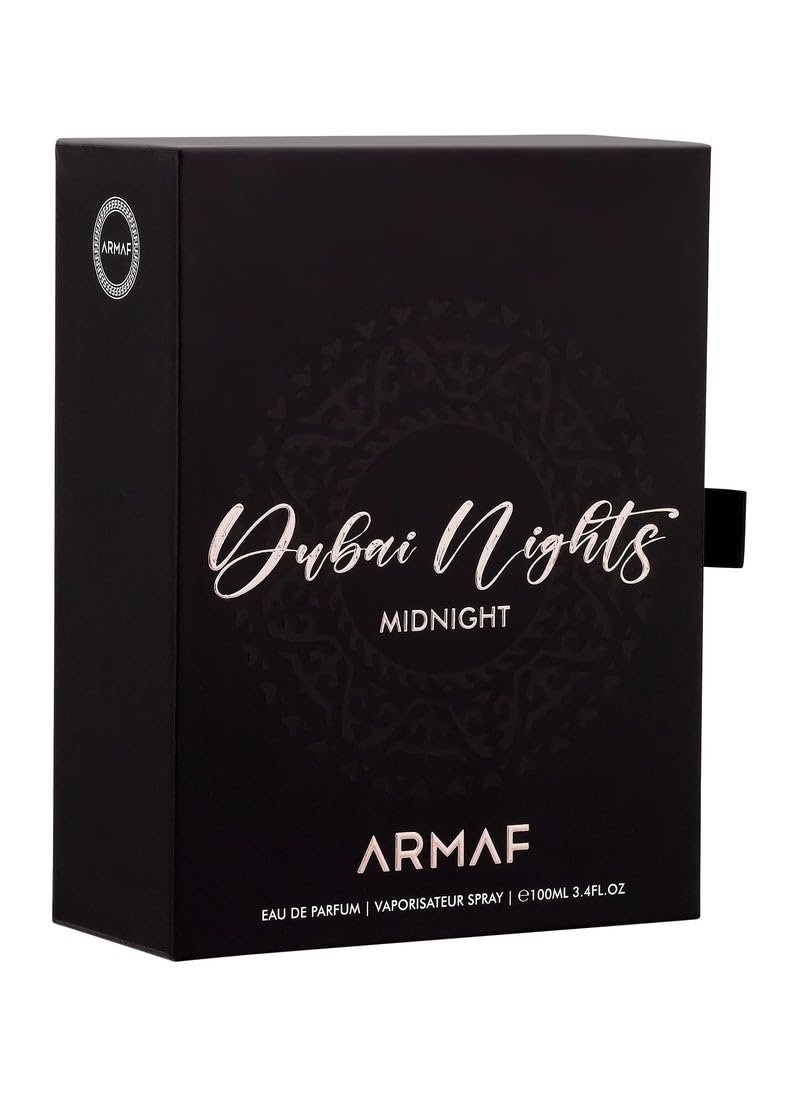 Armaf Dubai Nights Midnight for Men 3.4 oz Eau de Parfum Spray - Dark Brown Avelisse