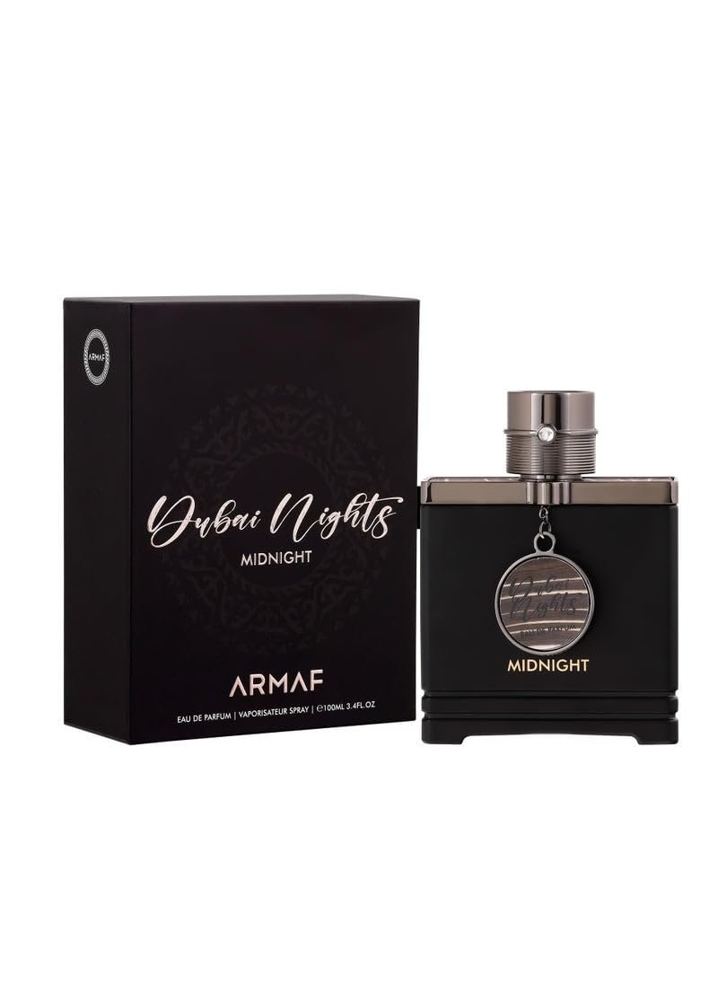 Armaf Dubai Nights Midnight for Men 3.4 oz Eau de Parfum Spray - Dark Brown Avelisse