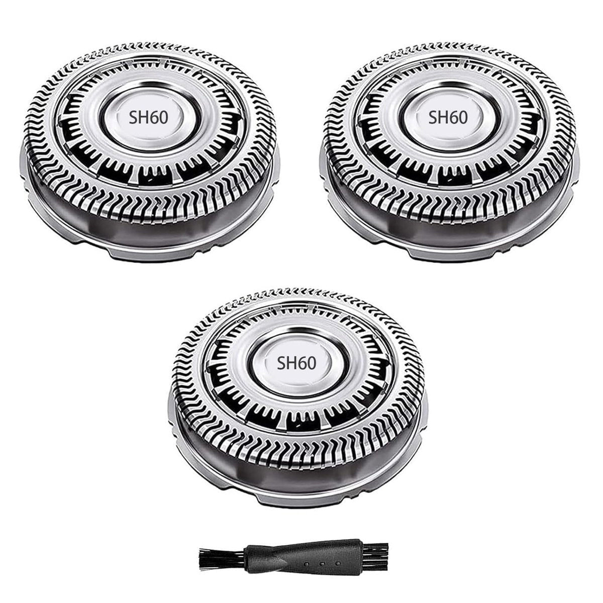 CIELONI SH60 Replacement Blades Compatible with Philips Norelco Series 6000, SH60 Shaver Heads for Philips S6880/81 S6850/85 S6810/82 (3 Pack) Avelisse