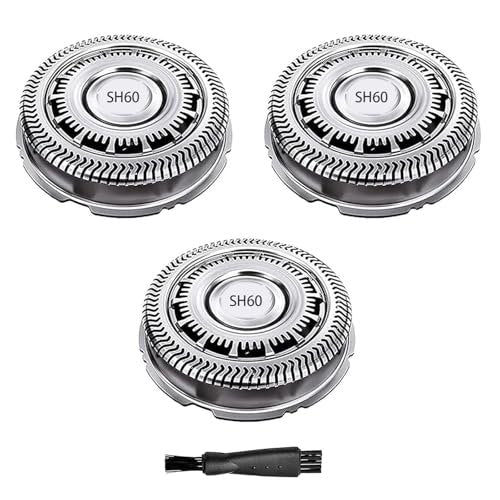 CIELONI SH60 Replacement Blades Compatible with Philips Norelco Series 6000, SH60 Shaver Heads for Philips S6880/81 S6850/85 S6810/82 (3 Pack) Avelisse