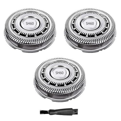CIELONI SH60 Replacement Blades Compatible with Philips Norelco Series 6000, SH60 Shaver Heads for Philips S6880/81 S6850/85 S6810/82 (3 Pack) Avelisse