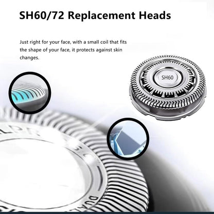 CIELONI SH60 Replacement Blades Compatible with Philips Norelco Series 6000, SH60 Shaver Heads for Philips S6880/81 S6850/85 S6810/82 (3 Pack) Avelisse