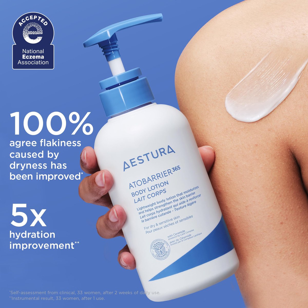 AESTURA ATOBARRIER365 Korean Body Lotion with Ceramides & Glycerin – Lightweight Hydrating Moisturizer for Dry, Sensitive & Eczema-Prone Skin – Fragrance-Free, 400 mL Avelisse
