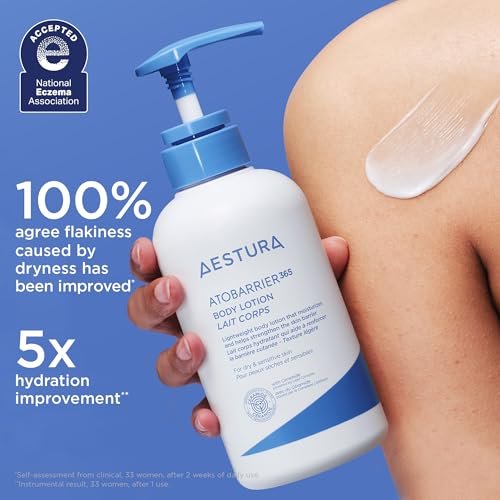 AESTURA ATOBARRIER365 Korean Body Lotion with Ceramides & Glycerin – Lightweight Hydrating Moisturizer for Dry, Sensitive & Eczema-Prone Skin – Fragrance-Free, 400 mL Avelisse