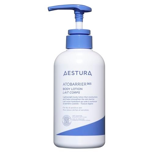 AESTURA ATOBARRIER365 Korean Body Lotion with Ceramides & Glycerin – Lightweight Hydrating Moisturizer for Dry, Sensitive & Eczema-Prone Skin – Fragrance-Free, 400 mL Avelisse