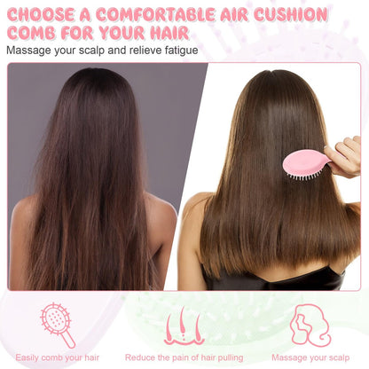 HOFASON 8-Pack Mini Wet Hair Brushes – Easter Basket Stuffers for Women, Teens, Girls | Small Gifts for Valentine’s Day, Bachelorette Parties & Stocking Stuffers