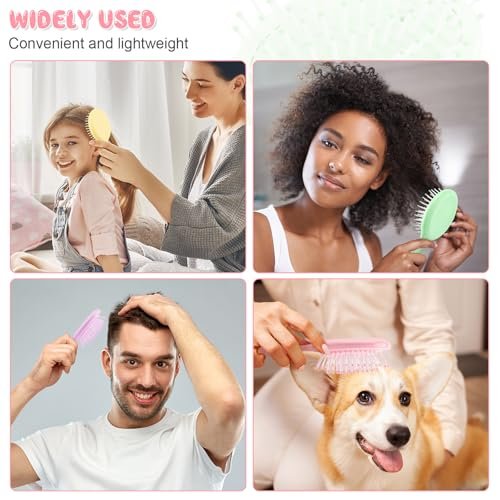 HOFASON 8-Pack Mini Wet Hair Brushes – Easter Basket Stuffers for Women, Teens, Girls | Small Gifts for Valentine’s Day, Bachelorette Parties & Stocking Stuffers - görsel 8