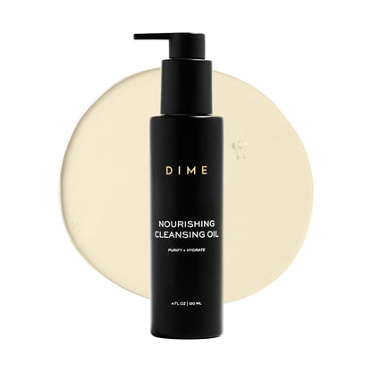 DIME Beauty Nourishing Cleansing Oil - 2-in-1 Makeup Remover & Face Wash with Meadowfoam, Jojoba & Elderberry Oil - Hydrating Oil Cleanser for All Skin Types, Vegan & Cruelty-Free, 4 oz Avelisse