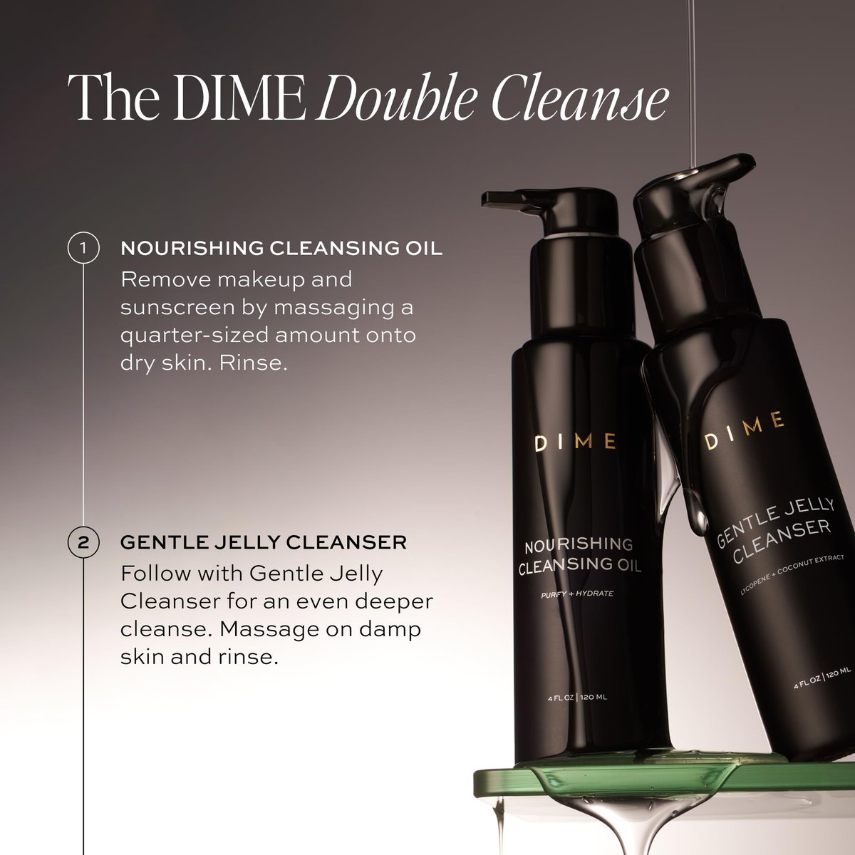DIME Beauty Nourishing Cleansing Oil - 2-in-1 Makeup Remover & Face Wash with Meadowfoam, Jojoba & Elderberry Oil - Hydrating Oil Cleanser for All Skin Types, Vegan & Cruelty-Free, 4 oz Avelisse